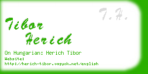 tibor herich business card